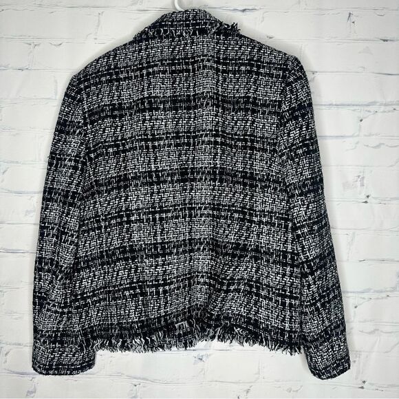 Jones New York black & white size 12 blazer - Picture 2 of 5